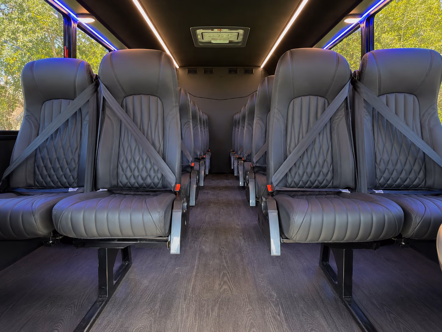 orlando 18 passenger minibus inside
