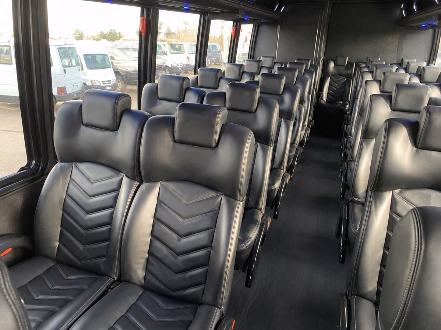 orlando 18 passenger minibus interior