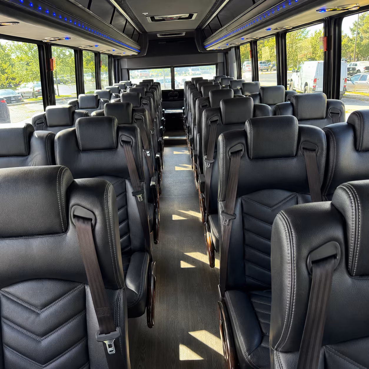 orlando 25 passenger minibus interior
