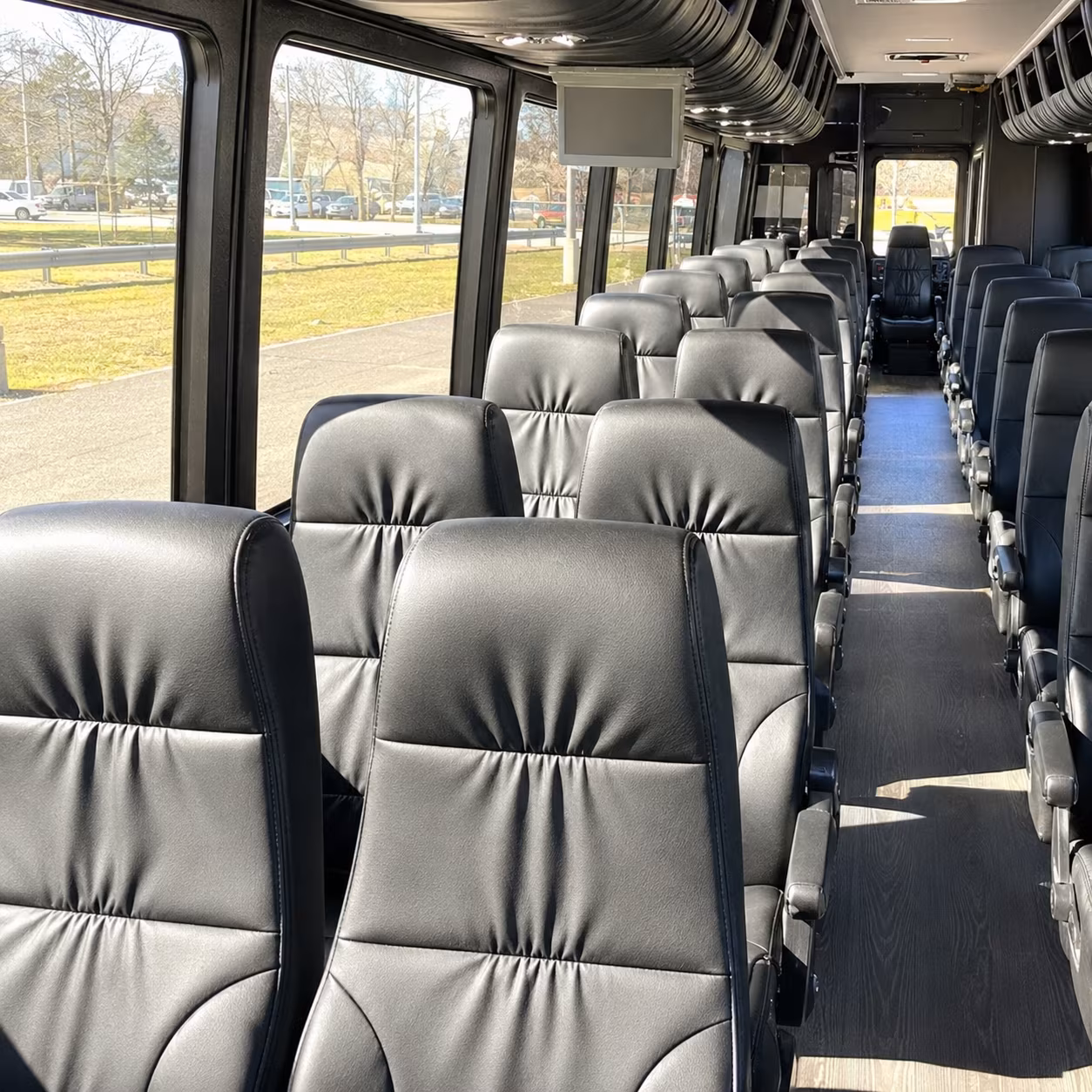 orlando 35 passenger minibus inside