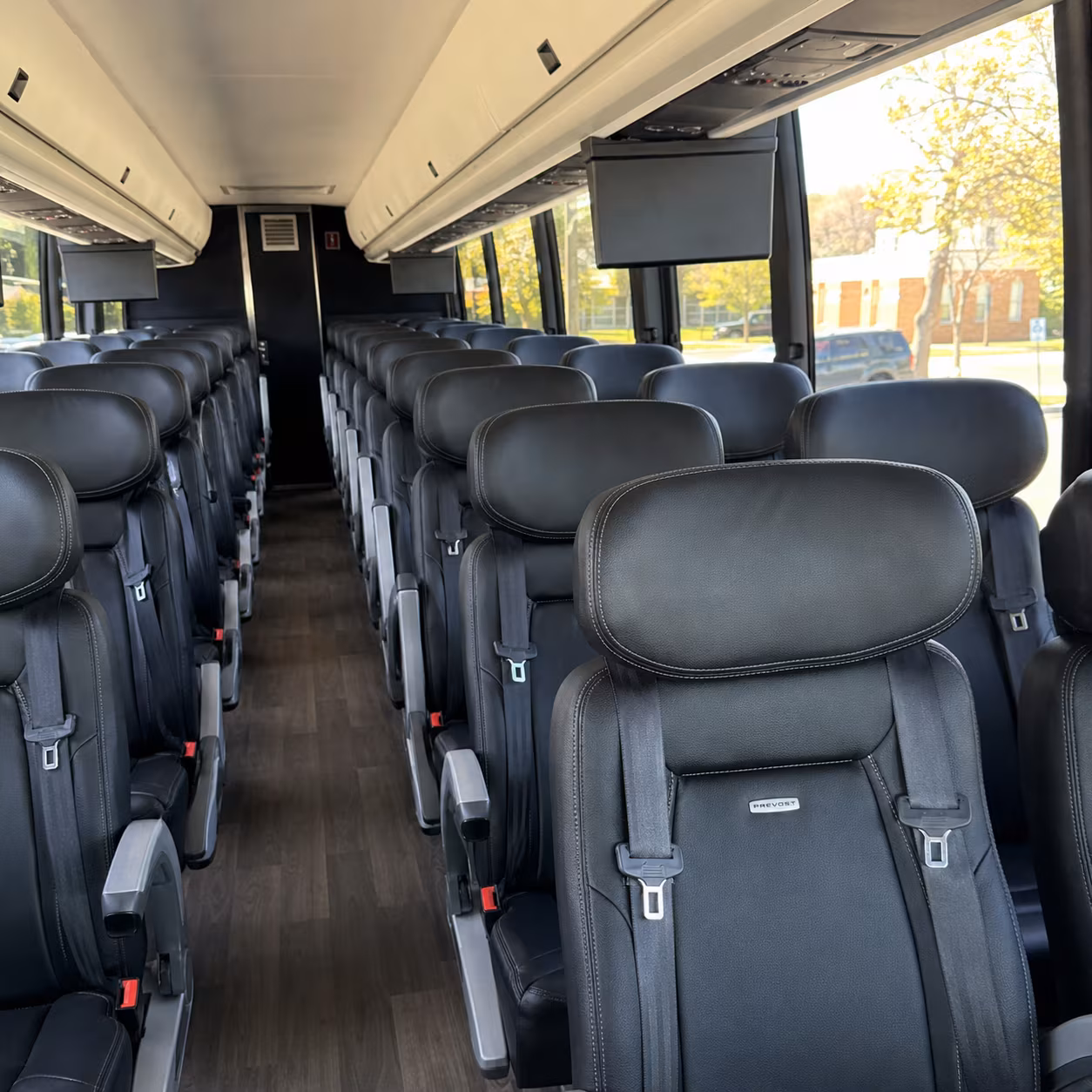 orlando 56 passenger charter bus inside